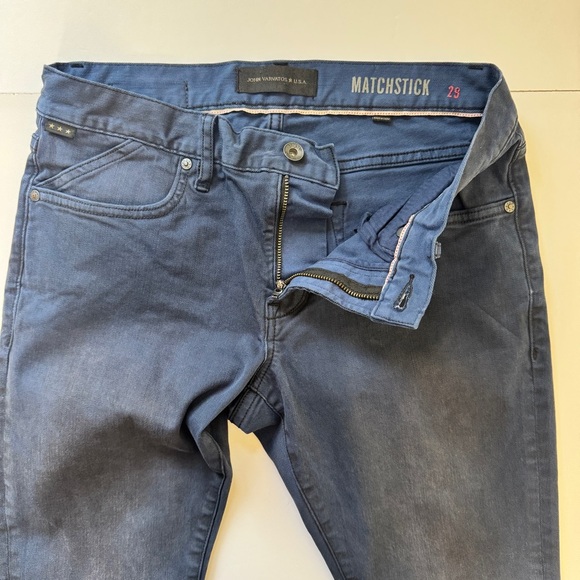 John Varvatos Matchstick Skinny Fit Jeans Denim Ink Blue Pants Trousers Sz 29 - Picture 10 of 15